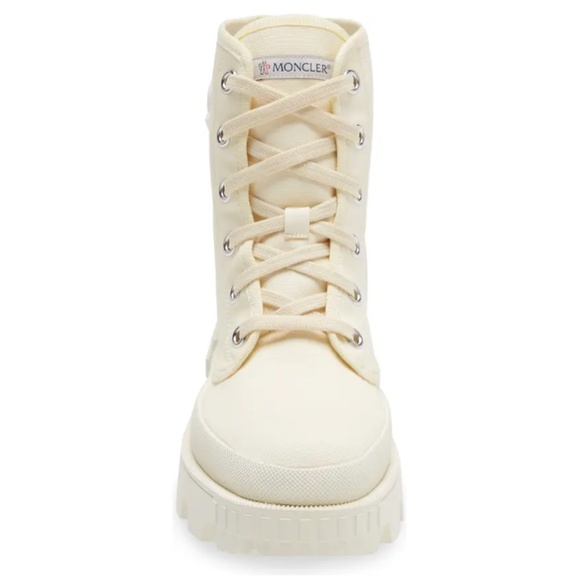 NIB $695 Moncler Pyla Water Repellent Bootie (Women) in White! - Picture 3 of 6